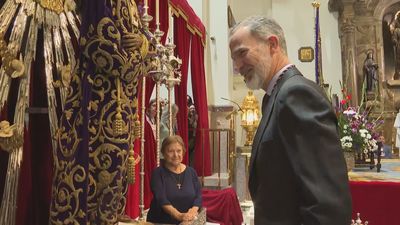 El Rey Felipe VI acude a la Basílica de Jesús de Medinaceli para cumplir con la tradición