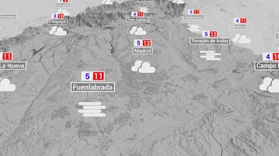 El tiempo en Madrid este lunes: lluvia en las horas centrales del día y temperaturas en ascenso