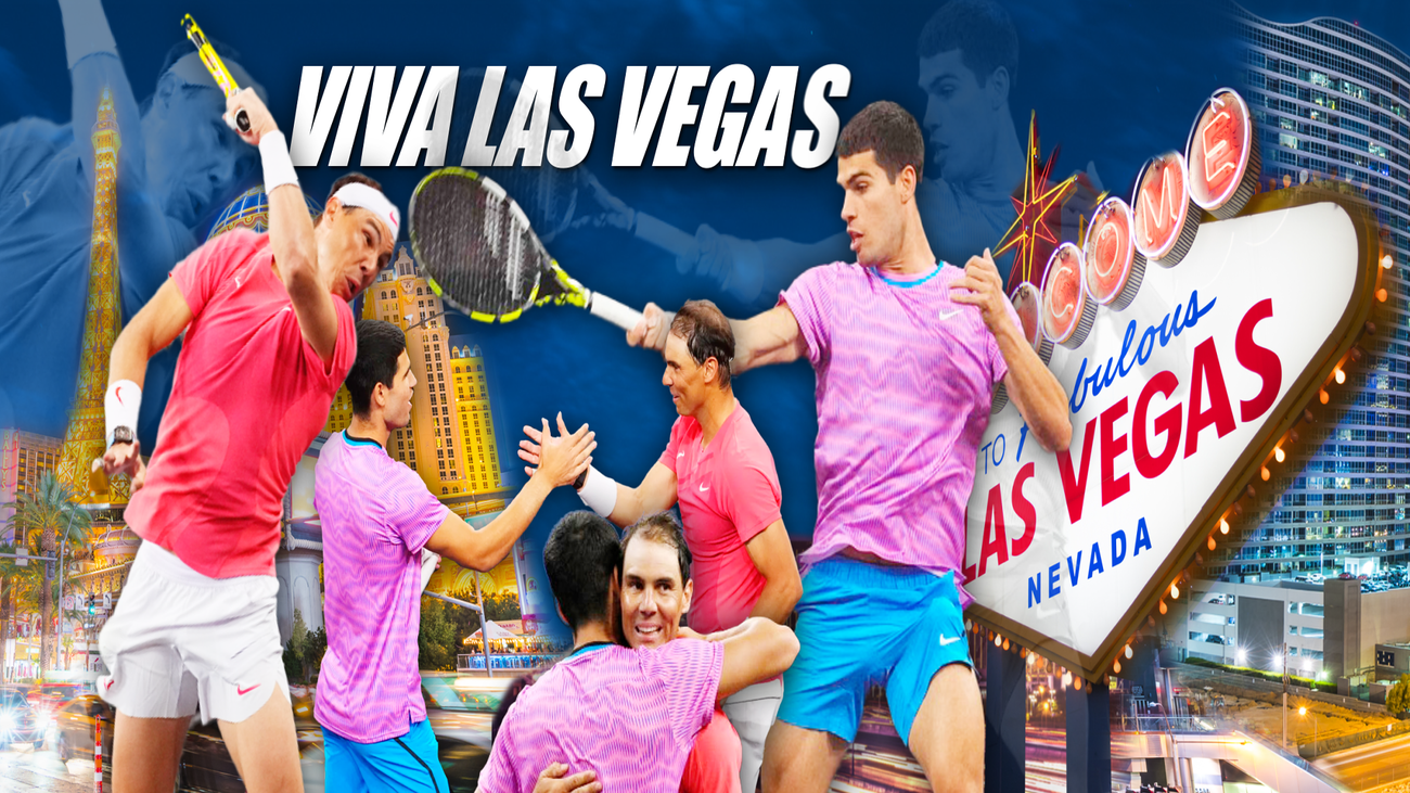Alcaraz remonta a Nadal en el 'show' de Las Vegas