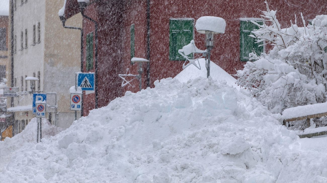 Nevada en Brenner, Italia (Imagen de Archivo)