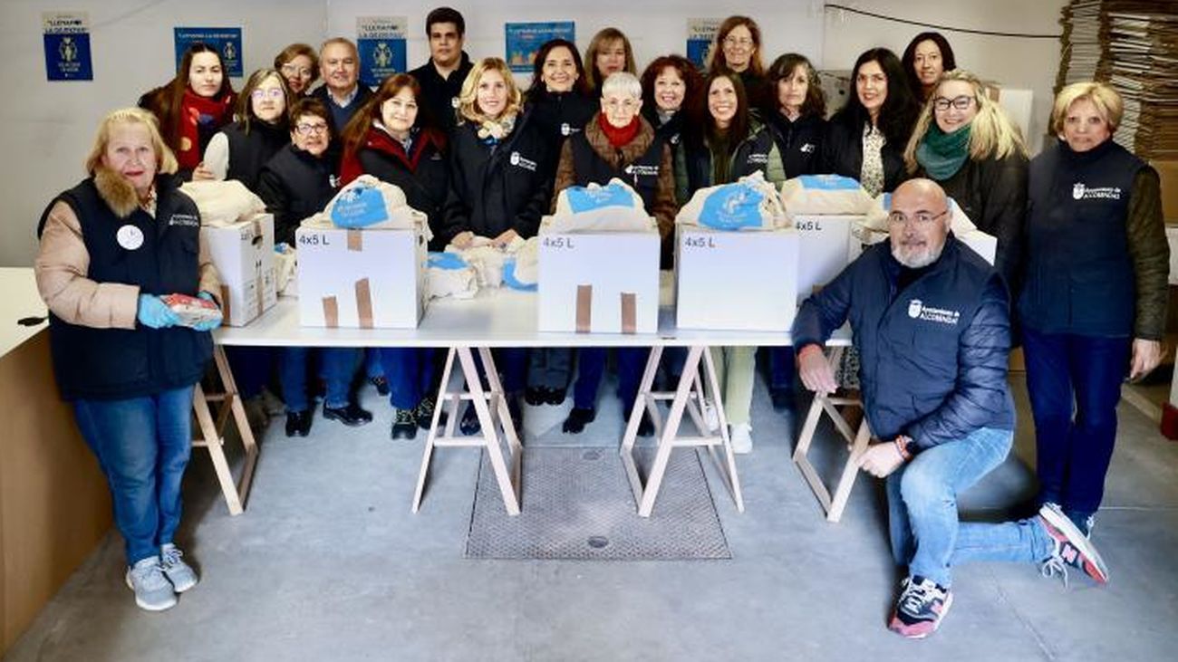 Entrega de alimentos en Alcobendas