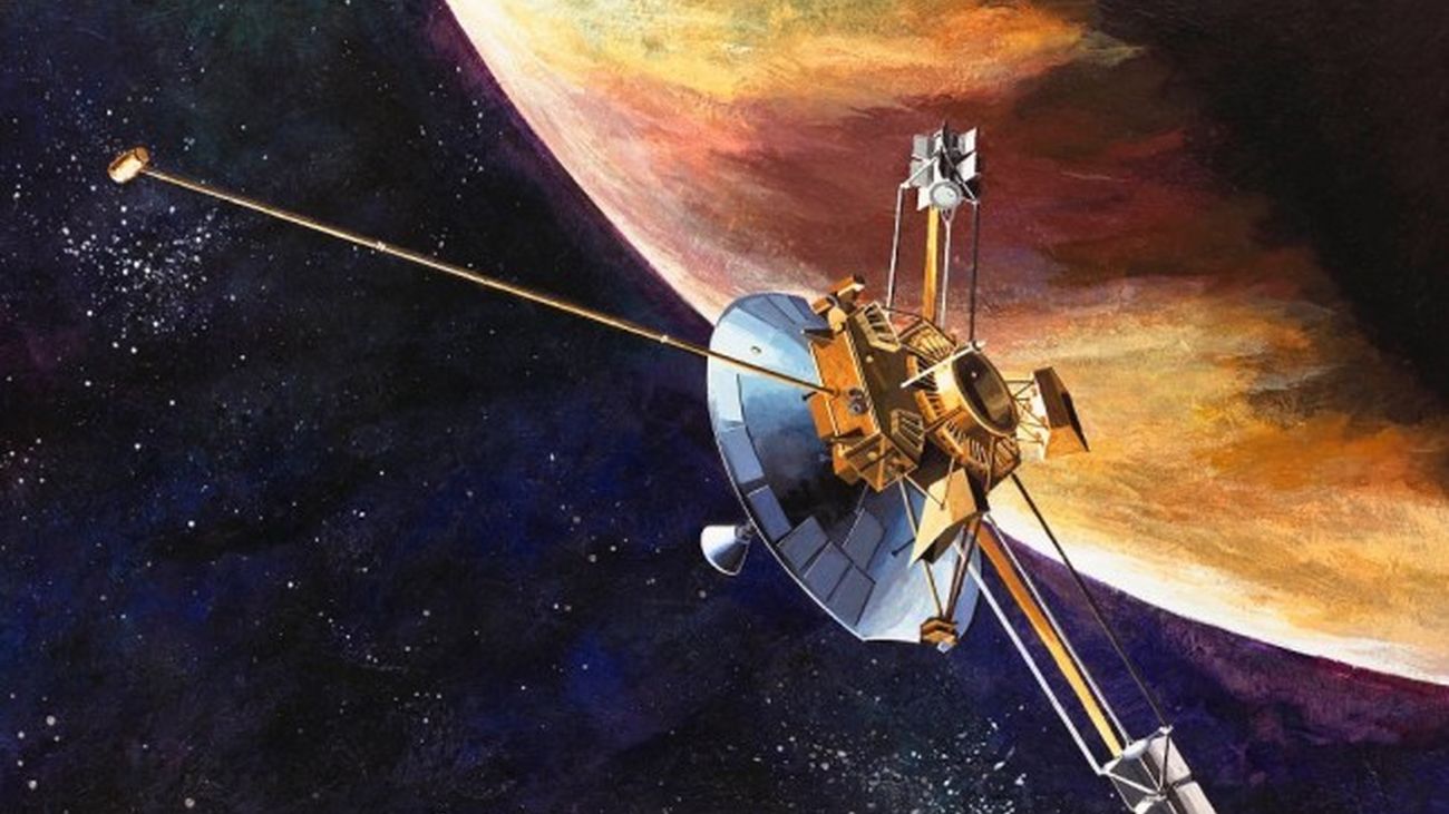 Ilustración de la sonda espacial Pioneer 10