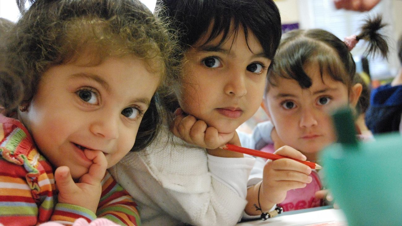 Un grupo de niñas en Aldeas Infantiles SOS
