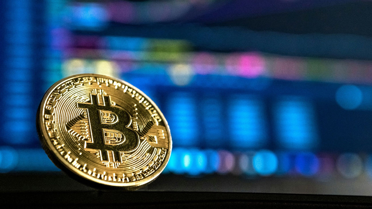 Una criptomoneda bitcoin