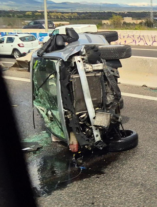 Accidente en la M-607 / ANTONIO MARTÍNEZ NUÑEZ (CEDIDA A TELEMADRID)