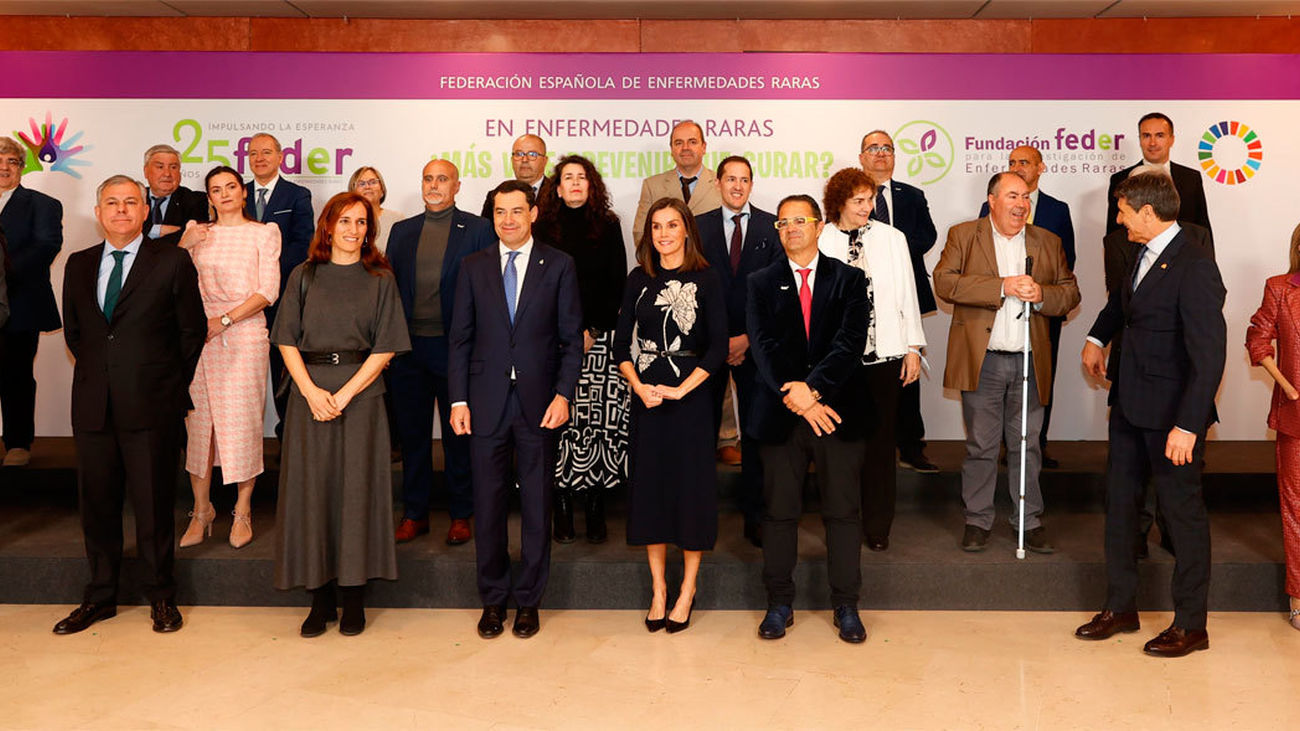 La reina Letizia afirma que prevenir es frenar las consecuencias de las enfermedades raras