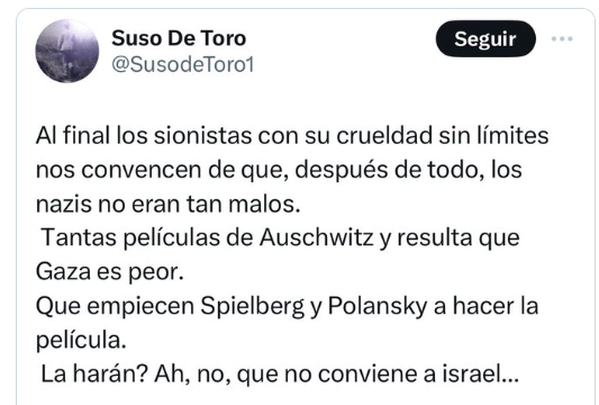 Tuit de Suso de Toro / TWITTER