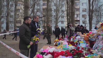 Zelenski y Mitsotakis ilesos tras un ataque de drones rusos cerca de sus convoyes