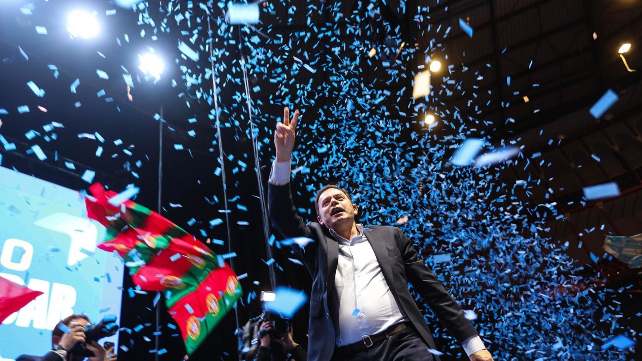 El líder de Alianza Democrática y presidente del  Partido Sociademócrata de Portugal, Luis Montenegro