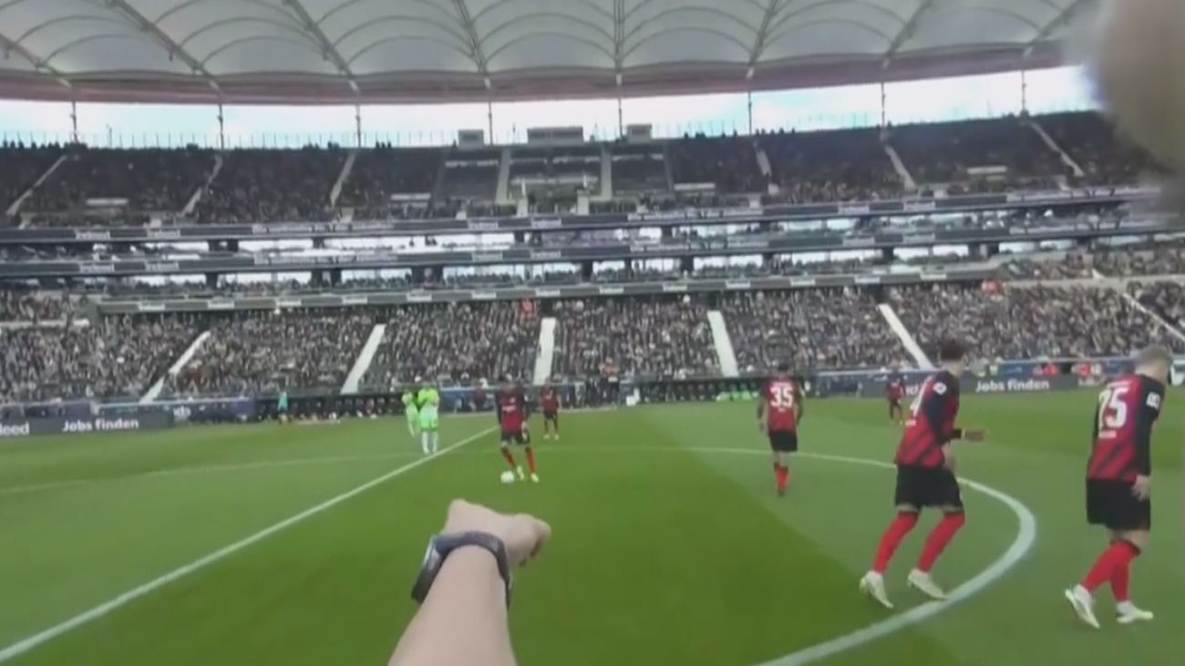 Así se ve un partido de la Bundesliga desde dentro