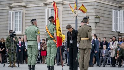 La Plaza de Oriente de Madrid acoge este sábado una jura de bandera para personal civil