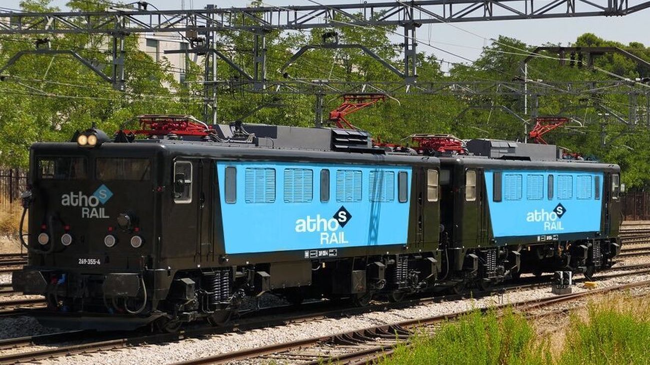 Locomotoras de la empresa de logística ferroviaria Athos Rail
