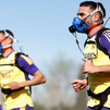 Las máscaras de hipoxia, protagonistas en el entrenamiento del Real Madrid