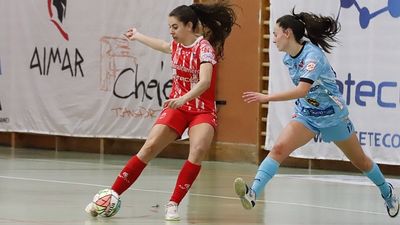 Futsi Atlético, cara; Alcorcón, cruz, en la jornada 22 de la liga de fútbol sala femenina