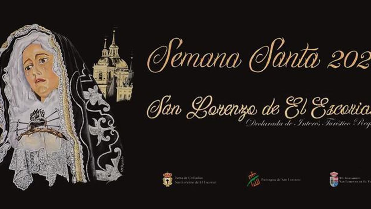Cartel de las Semana Santa de San Lorenzo de El Escorial 2024