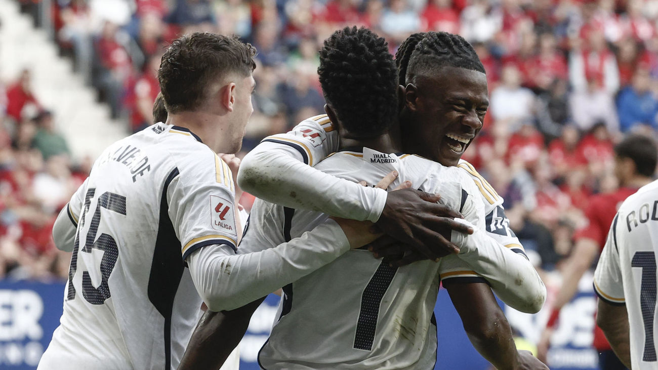 2-4. Vinicius se luce ante Osasuna y el Real Madrid mete la directa en la Liga