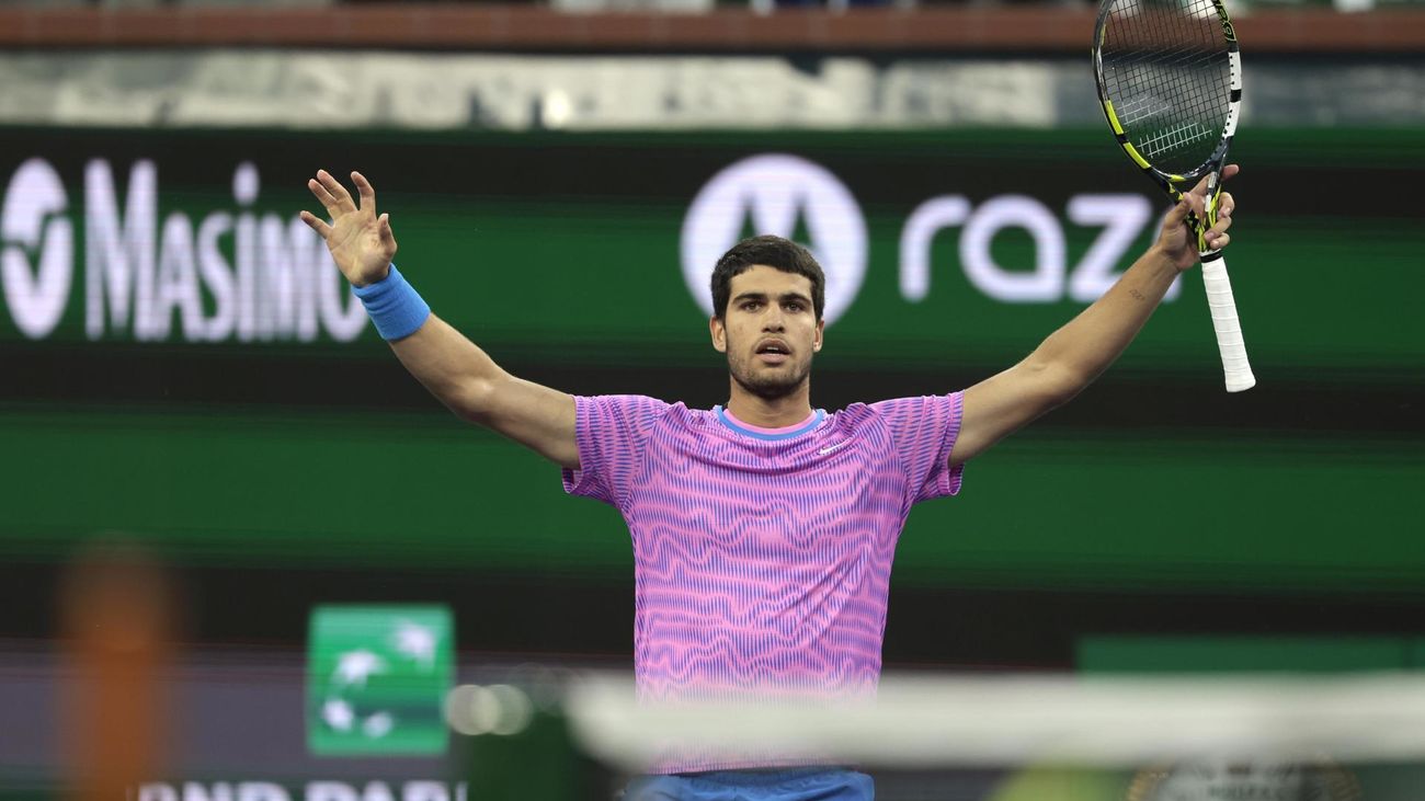 Alcaraz acaba con el invicto de Sinner y va a por su segunda corona en Indian Wells