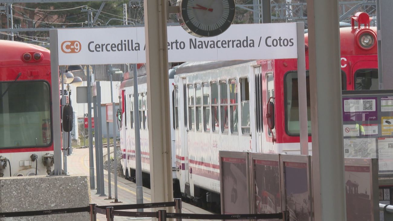Los trenes la línea C-9 de Cercanías volverán a circular este martes entre Cercedilla y Cotos