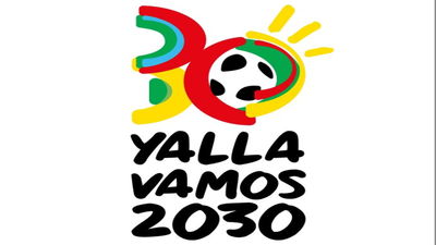 La candidatura conjunta del Mundial 2030 presenta un logo con sol, mar y mucho fútbol