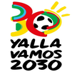 La candidatura conjunta del Mundial 2030 presenta un logo con sol, mar y mucho fútbol