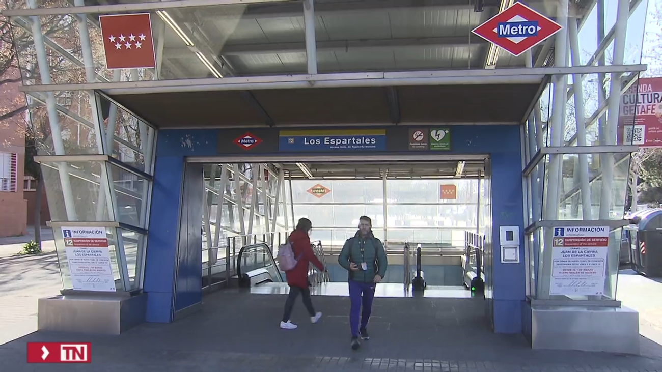 Este viernes reabre el MetroSur entre Los Espartales y El Casar