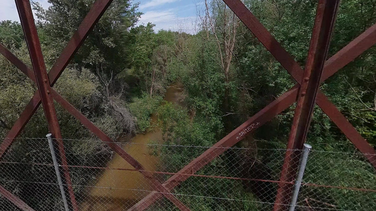 Puente del antiguo ferrocarril sobre el Río Guadarrama en Móstoles