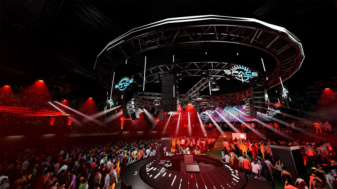 Recurso del espacio 'roundstage' del festival Space The 360