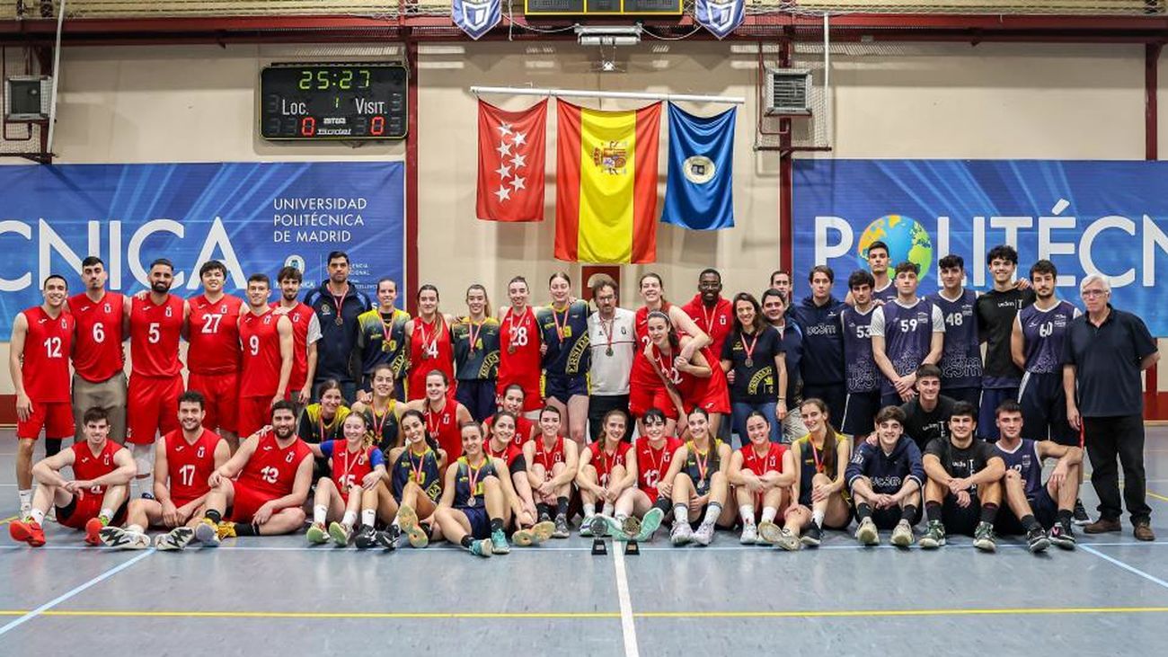 Equipos masculino y femenino de la Universidad Rey Juan Carlos