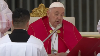 El Papa celebra la misa de Domingo de Ramos sin homilía  y prefiere guardar un minuto de silencio