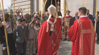 Domingo de Ramos: Bendición y procesión de las palmas en la Almudena