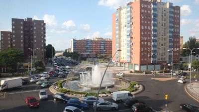 Comienzan los cortes  en Fuenlabrada, en la rotonda de Leganés con Hispanidad, por obras de mejora del Canal de Isabel II