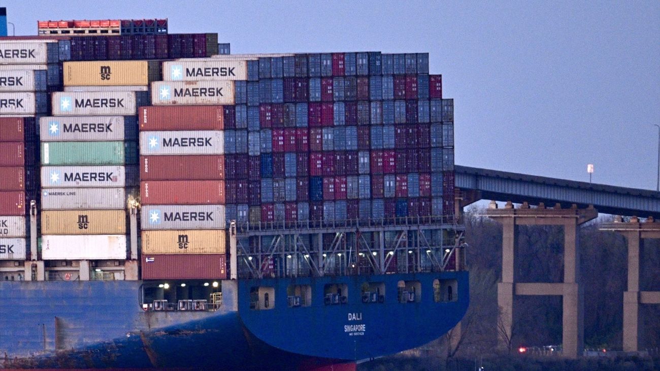 El carguero Dali, fletado por la naviera Maersk
