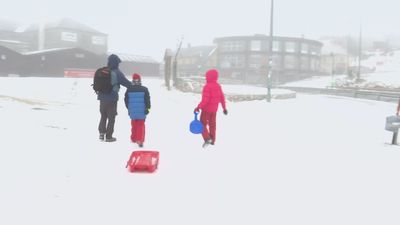 Alerta amarilla por nieve en la Sierra de Madrid este Viernes Santo