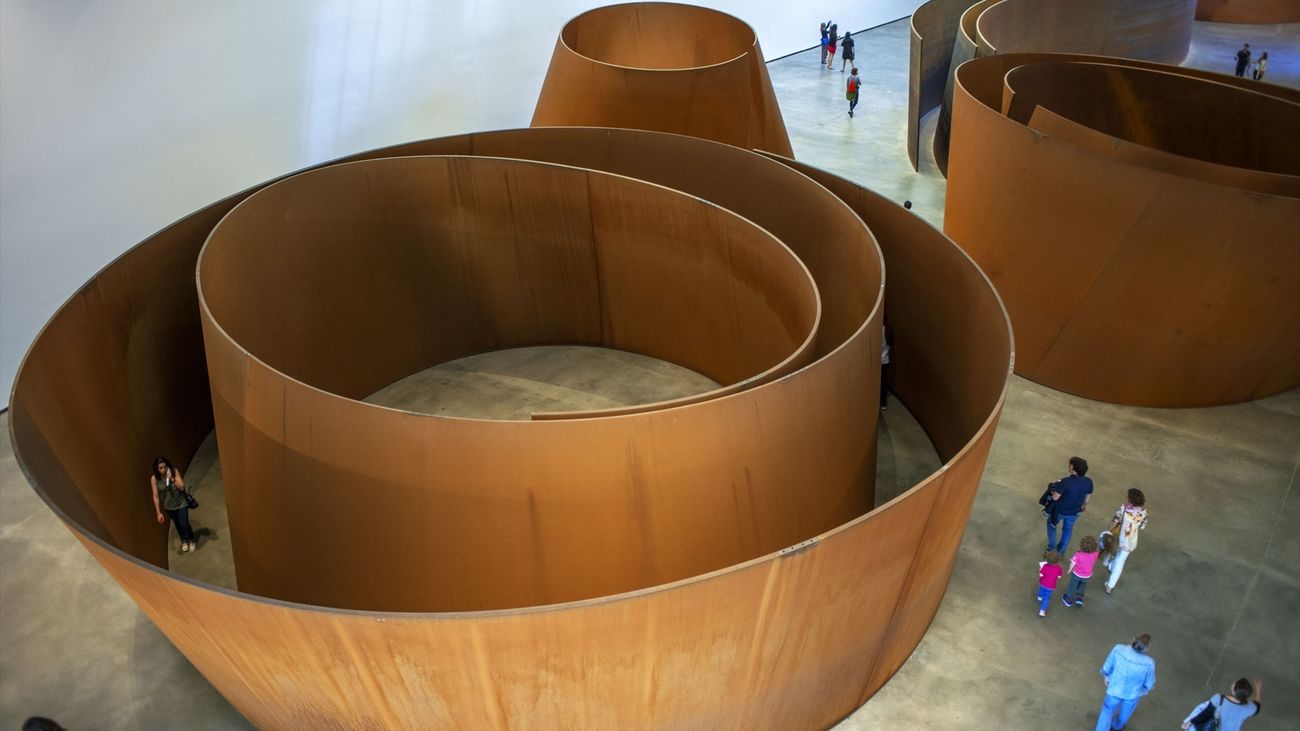 La materia del tiempo', obra de Richard Serra en el Museo Guggenhein de Bilbao