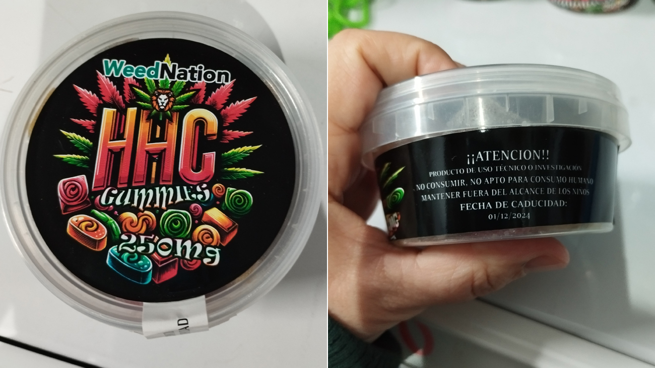 Productos Cookies HHC y Gummies HHC de la marca Weed Nation