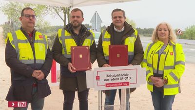 Rehabilitada la carretera M-313 en Arganda del Rey, que pasa a tener gestión municipal