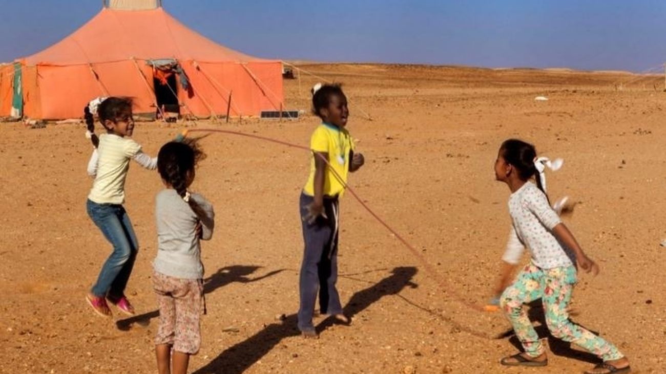 Niños refugiados saharauis