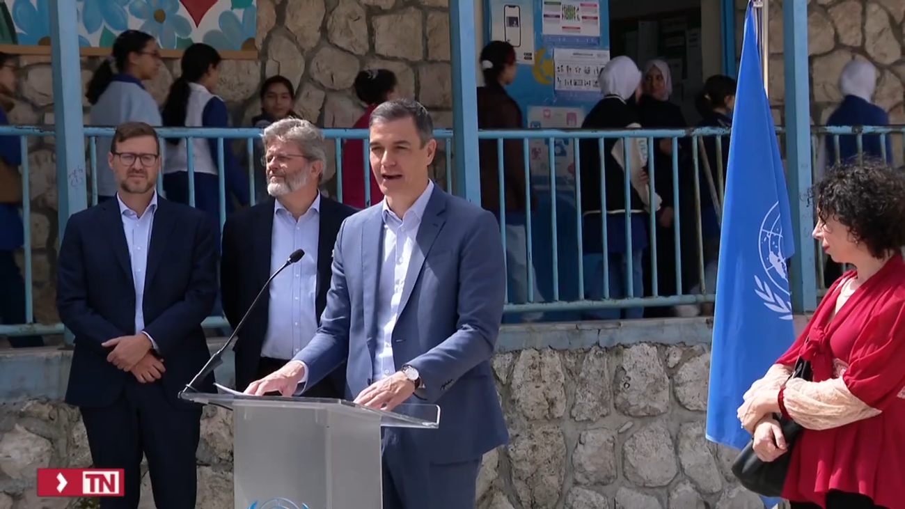 Sánchez garantiza el apoyo de España al Estado palestino y reclama que se mantenga ayuda internacional