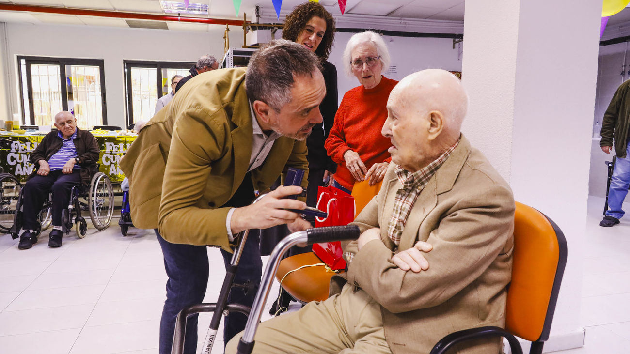 Antonio Valero Ojeda, vecino de Móstoles con orígenes burgaleses, cumple 100 años