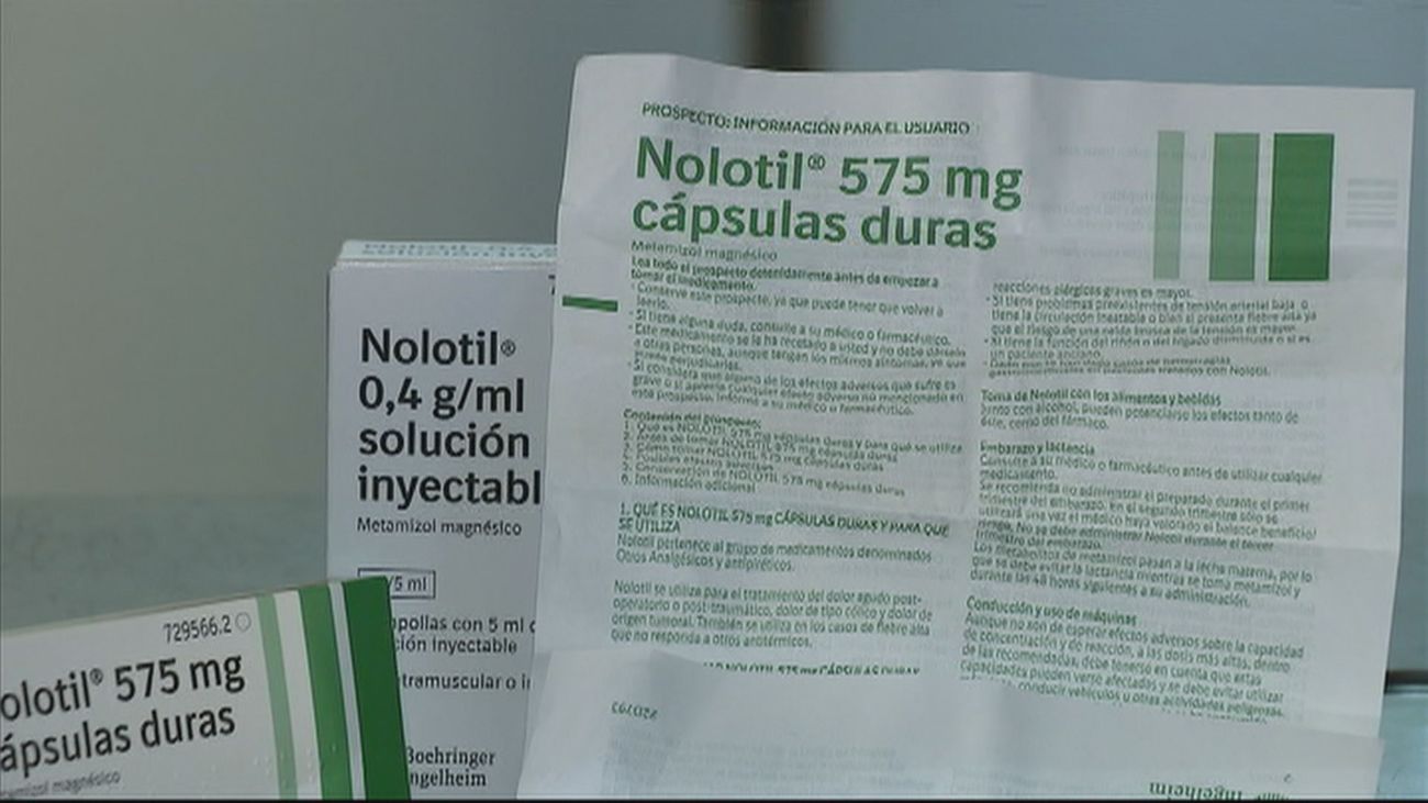 La Fiscalía de la Audiencia Nacional investiga posibles responsabilidades  sanitarias por efectos adversos del Nolotil