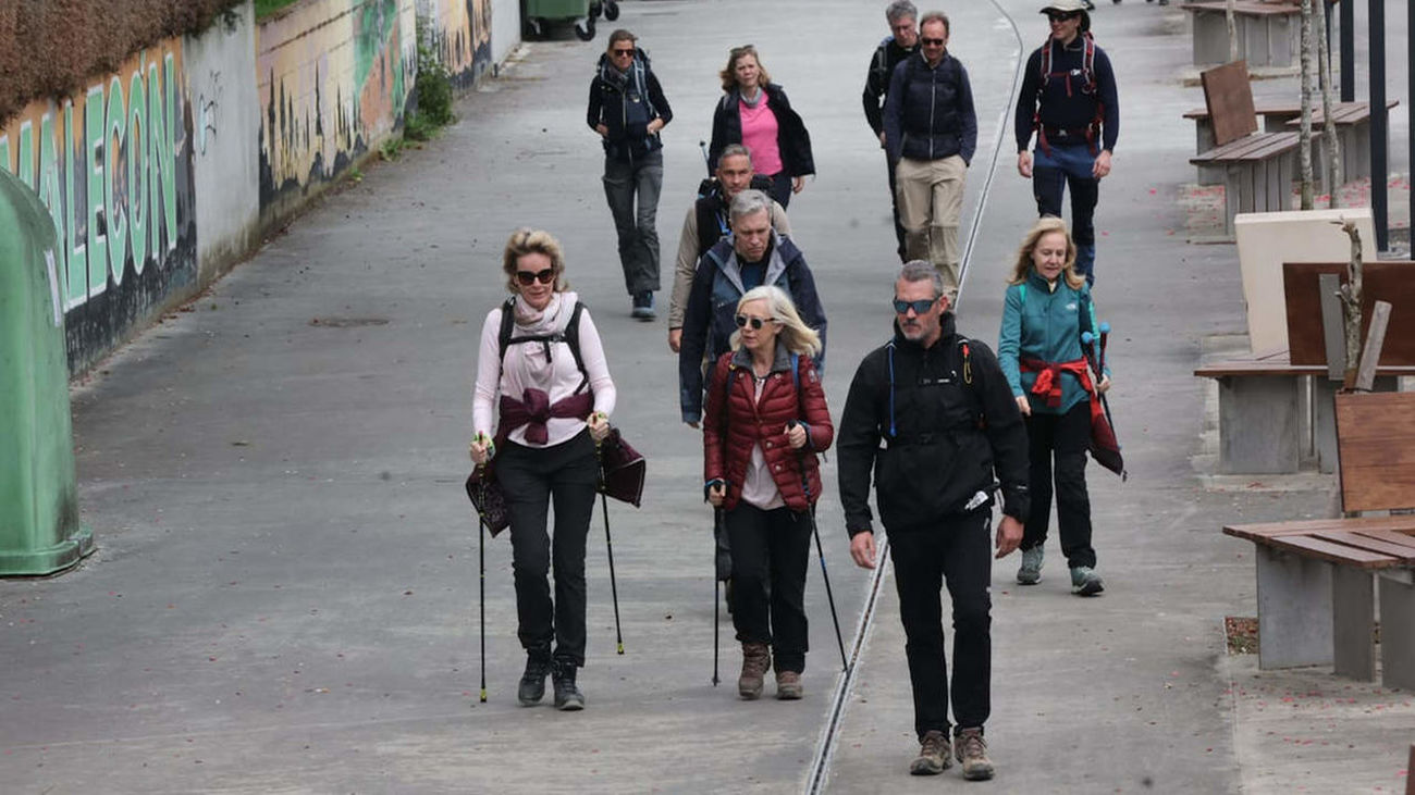 La familia real belga, en el Camino de Santiago