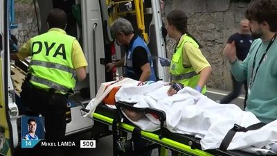 Itzxulia se cobra otra víctima, Mikel Landa sufre fractura de clavícula tras una caída