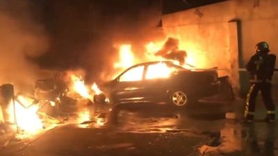 Incendio sin heridos en una nave industrial de San Fernando de Henares