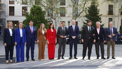 Ayuso y otros cinco 'barones' del PP exhiben en el Senado su rechazo a la amnistía frente a Pere Aragonès