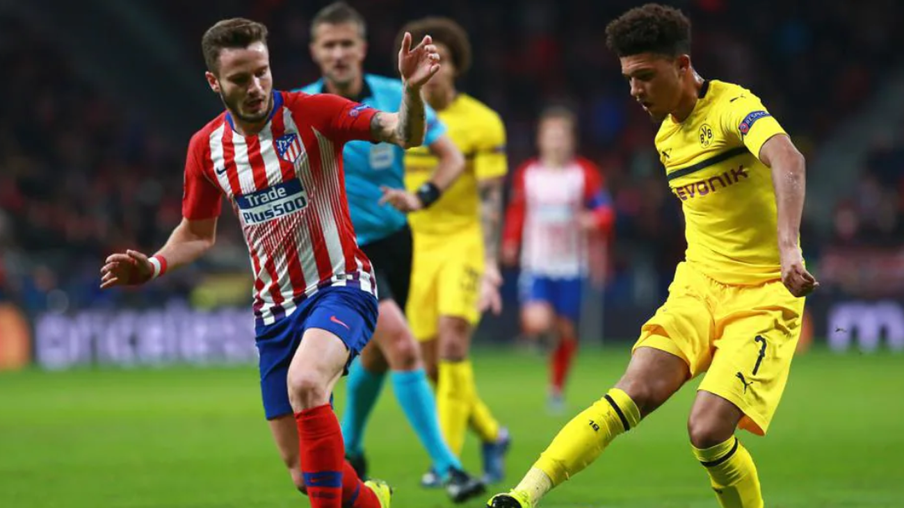 Saúl ante el Borussia Dortmund