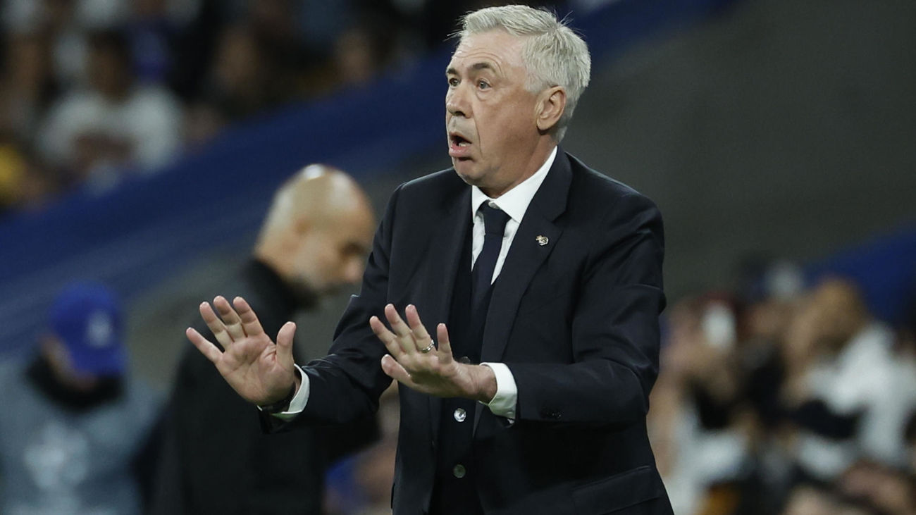 Ancelotti: "El resultado es adecuado, esperamos repetir el mismo partido en Mánchester"
