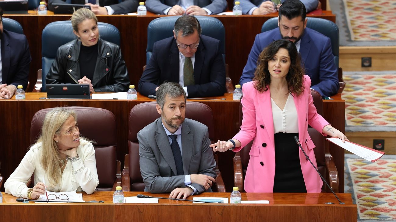 Isabel Díaz Ayuso, en la Asamblea de Madrid