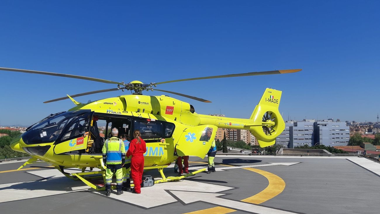 Herido grave un trabajador de 50 años tras caer de un andamio en Pinilla del Valle