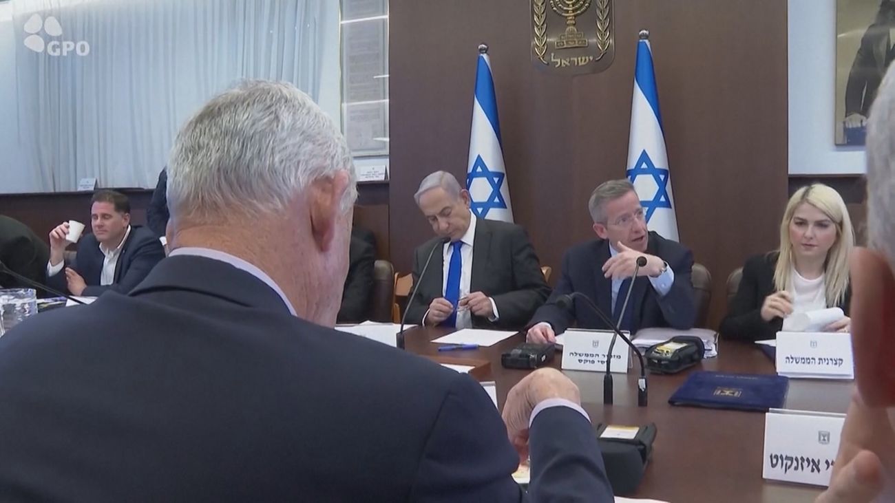 El gobierno de Israel durante una reunión