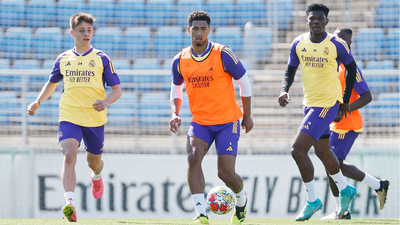 Intensidad máxima en la última sesión del Real Madrid antes de visitar el Etihad